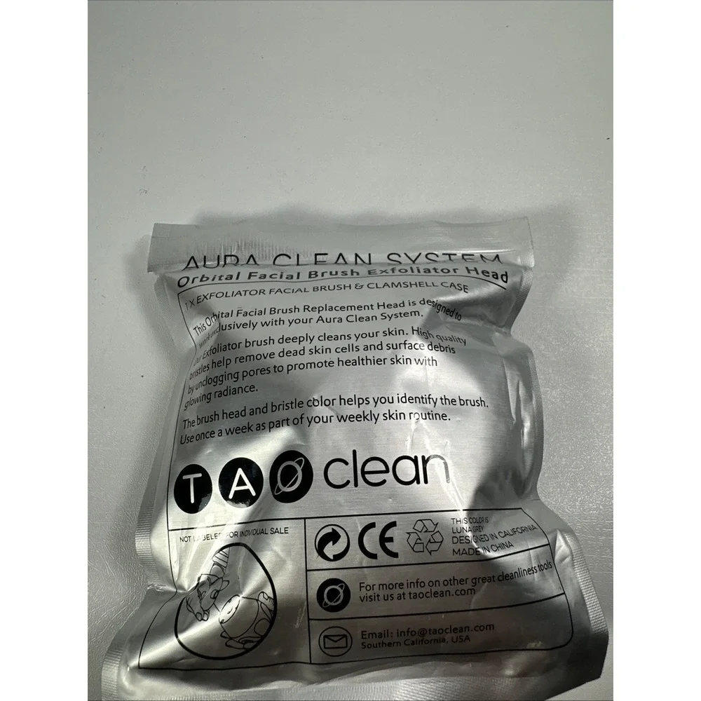 Aura Clean‎ System Orbital Facial Brush Daily Care Head with Clamshell Case